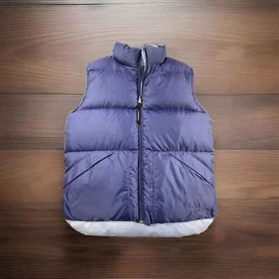 Vintage LL Bean Goose Down Puffer Vest Purple Reversible Women Sz Sm - Image 1 of 4