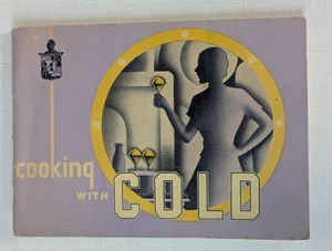 Cooking With Cold Kelvinator Refrigerator Recipe Booklet 1930s Art Deco Purple - Picture 1 of 7
