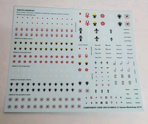Transfer Decals, Adepta Sororitas, Sisters of Battle, 40K, GW - Picture 1 of 1