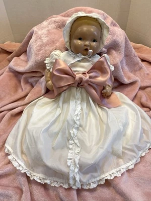 Vintage 1931 Effanbee Lamkins/Lambkins 16 In Compo/Cloth Doll - Image 1 of 4
