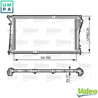 RADIATOR ENGINE COOLING 734931 FOR RENAULT TRAFIC/II/Van/Rodeo/Bus  VAUXHALL - Image 1 of 4