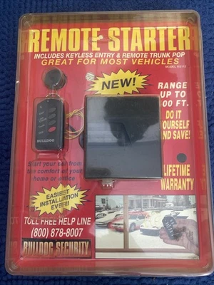 Kit de arranque de coche remoto vintage años 90 NOS RS112 Bulldog Security nuevo. Foto 1 de 3