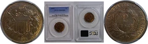 1870 Two Cent Piece PCGS MS-65 RB - Picture 1 of 3
