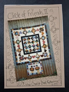CIRCLE OF FRIENDS #2 por THE CHOOK SHED COLCHA COLGANTE DE PARED RETAZOS - Imagen 1 de 2