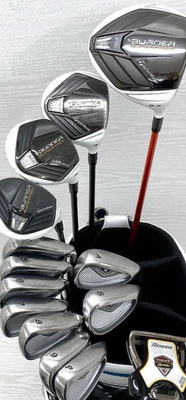 Taylormade Schläger Set 1W 3W 5W 7W 4-9i Pw Aw Sw PT 14-teilig RH Graphit &... - Bild 1 von 4