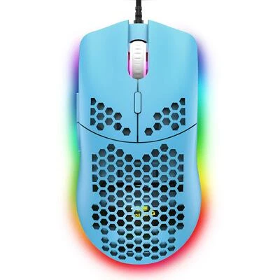 Wired Ultralight Gaming Mouse with Side Buttons RGB Backlit Honeycomb12,000 DPI - Image 1 of 4