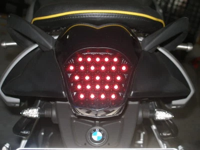 LED Rücklicht Heckleuchte schwarz BMW K 1200 S R 1200 R smoked LED tail light - Bild 1 von 2
