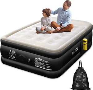 Kayfia 18'' Air Mattress with Wireless Pump | Quick Inflate, Home & Camping - Picture 1 of 8