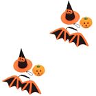  2 Sets Pet Bat Wings Felt Cloth Dog Halloween Costume Dogs Cats Cosplay Apparel