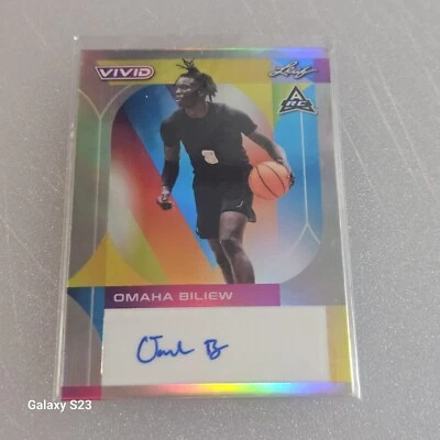 #38/40 2022-23 Leaf Vivid Omaha Biliew Rookie Auto Wake Forest Iowa State - Image 1 of 2