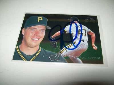 1995 FLEER FLAIR JON LIEBER AUTOGRAPH SIGNED AUTO #402 PITTSBURGH PIRATES - Image 1 of 2