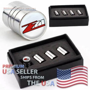 Chevrolet Z71 Logo Valve Stem Caps Chrome Tires Kit Emblems Wheels Chevy Car USA - Picture 1 of 3