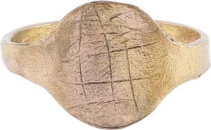 ANCIENT VIKING SHIELD RING C.850-1000AD, SIZE 10 ½ - Picture 1 of 6