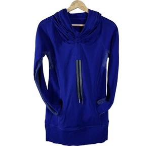 Lululemon Women's Hoodie Blue Run Stay On Course Activewear Pullover Size 4 - Picture 1 of 14