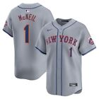 New York Mets Jeff Mcneil #1 Nike Men's Gray Away Official Mlb Limited Jersey