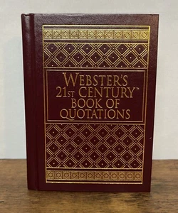 Webster's 21st Century Book of Quotations Hardcover - Bild 1 von 8
