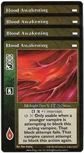 Blood Awakening x4 Lords of the Night V:TES VTES Vampire CCG - Picture 1 of 1