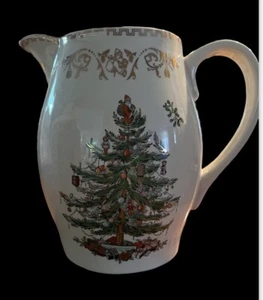 Spode Christmas Tree Gold Ceramic Pitcher Water Rare - Picture 1 of 3
