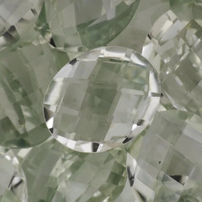 AMATISTA VERDE CLARO 12 x 10 MM BRIOLETTE CORTE OVALADO VENDIDO POR PIEDRA F-1448 Foto 1 de 1