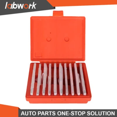 FINDMALL Labwork Hardened 1/8" Steel Parallel Set 10 Matched Pairs Parallels .0002"