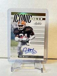 Erik Metcalf Iconic Ink Auto /25 2019 Absolute Football - Picture 1 of 3