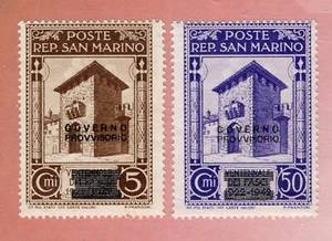 SAN MARINO 1943 Y&T 247** Y 252**GOLPE DE ESTADO DE 28 DE JULIO - Imagen 1 de 1