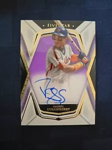 2019 Topps Five Star Darryl Strawberry Autograph Purple /50 Ny mets - Picture 1 of 4