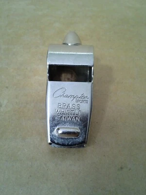 Vintage. Champion Sports Brass Whistle. Made in Taiwan. Working. VGC - Image 1 of 4