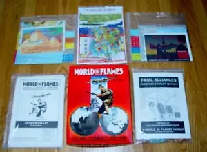 ADG : (UNP) WORLD IN FLAMES (5th Edition) + (4) Exp. (Africa, Asia, +) + 6th Ed. - Picture 1 of 12