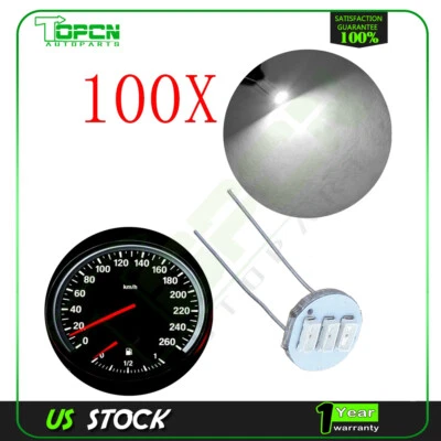 100x White Cluster 3SMD 3014 LED Lights For GM Automatic Heater Control Lamp - Image 1 of 4