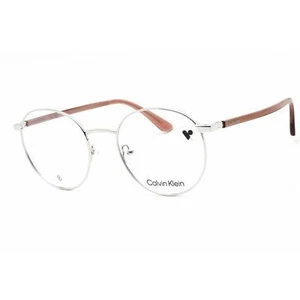 Calvin Klein Unisex Eyeglasses Silver Metal Round Full Rim Frame CK23106 045 - Picture 1 of 2