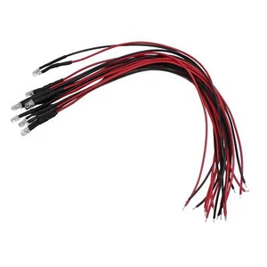 5x LED superluminosi 3mm Bianco Freddo 6000K per 5V 20cm Cavo 4000…6000mcd 30° - Foto 1 di 1