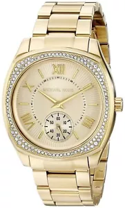 MICHAEL KORS BRYN WOMENS WATCH MK6134 GOLD - WARRANTY - RRP 249.00 - Picture 1 of 2