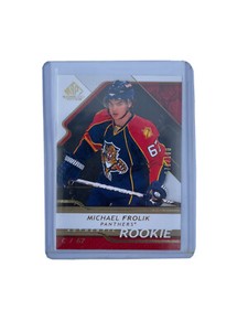 Michael Frolik Sp Game Used Rookie Card 2008-09 #72/100 ! Upper Deck Rc