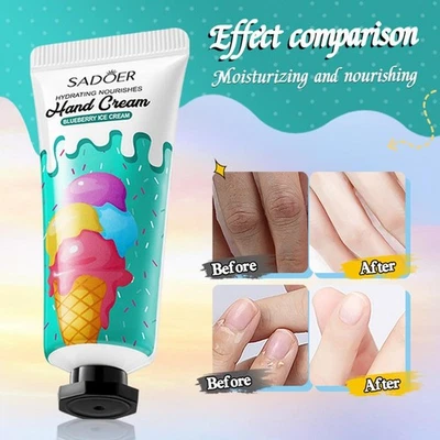 Увлажняющий восстанавливающий крем для рук SADOER мороженое уход за кожей: руки U0V2 - Изображение 1 из 4