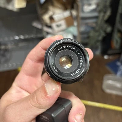 Lente ampliadora Nikon EL Nikkor 50 mm f/4 L39 M39 montaje como está leído Foto 1 de 3