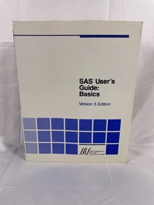 SAS Users Guide Basics Version 5 Edition by SAS Institute Staff- 1985 Paperback - Picture 1 of 4