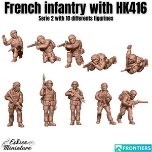 Escuadrón de Infantería Francés de Guerra Moderna con HK416 (10 modelos) Varias Escalas Hist - Imagen 1 de 8