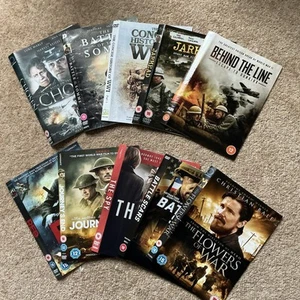 10 x War movie DVD Bundle/ Job Lot. All Listed. No boxes - Picture 1 of 11