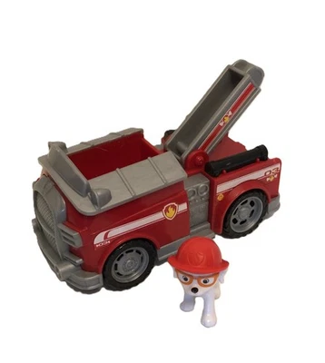 Nickelodeon Paw Patrol Marshall Fire Truck Vehicle and Figure - Image 1 of 4