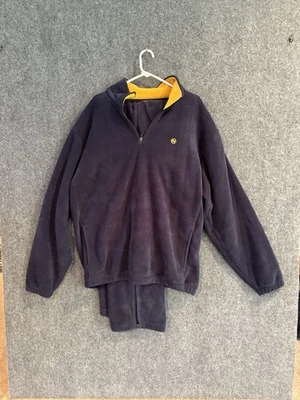 Vintage 90’s Nautica Competition 1/4 Cremallera Pullover Polar Camisa Pantalones Hombre’s LEER Foto 1 de 4
