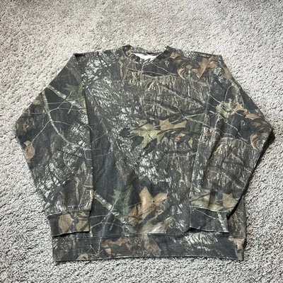 Sudadera De Colección Realtree Jerzees Camuflada Para Hombres M Maderas Duras Caza Cuello Redondo Años 90 Foto 1 de 4