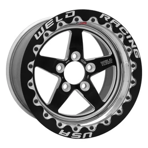 Weld Racing 71MB510B75F 15x10.33 Black Wheel 5x4.75 BP Medium Pad Beadlock - Picture 1 of 2
