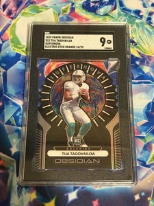 2020 Panini Obsidian Tua Tagovailoa Supernova Orange RC SSP #/25 SGC 9 Dolphins - Bild 1 von 2