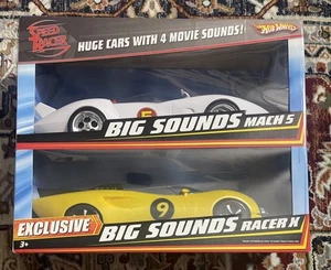Sealed New NIB NRFB 2008 Hot Wheels BIG SOUNDS 2-Pack Speed Racer Mach 5 Racer X - Picture 1 of 9