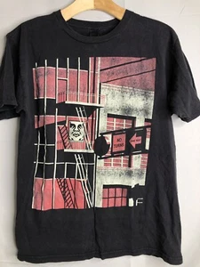 OBEY Graphic Logo Black Tee Men's Size M - S/S FADED RARE - Picture 1 of 15