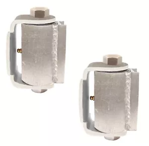 Guardian 2010.200 Heavy-Duty Gate Hinge Round Mount Both Sides Zinc Plated Pair - Picture 1 of 2