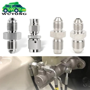 3AN AN3 Stainless Steel Brake Hose Fitting Adapter Straight Hose End Car Fitting - Afbeelding 1 van 16