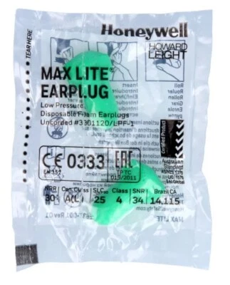Howard Leight Max Lite Ear Plugs Noise Reduction, Snoring. 20 Pairs