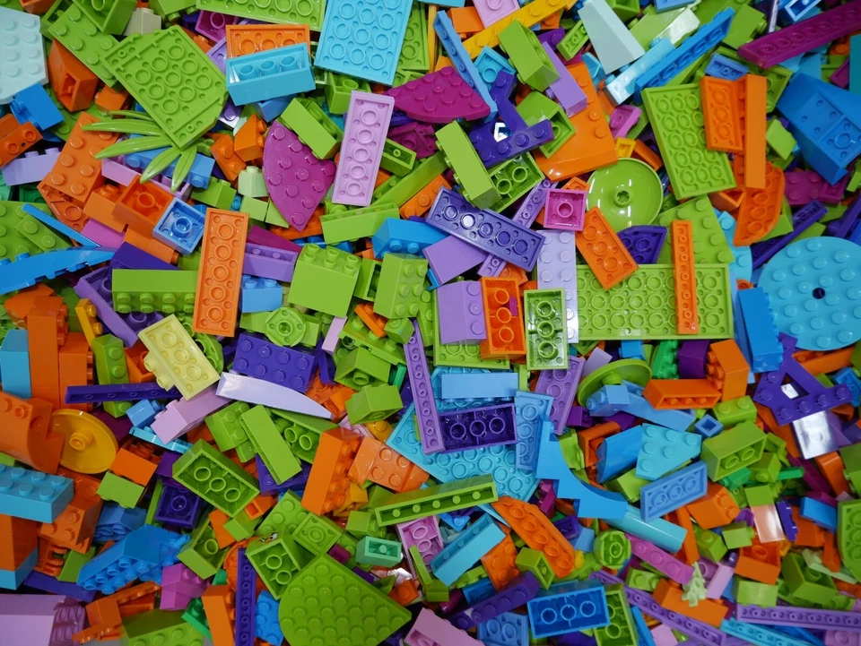 LEGO® Farben Mix bunte Farbmischung (Friends) Qualitätsgeprüfte Kiloware - 1 kg - Bild 1 von 1